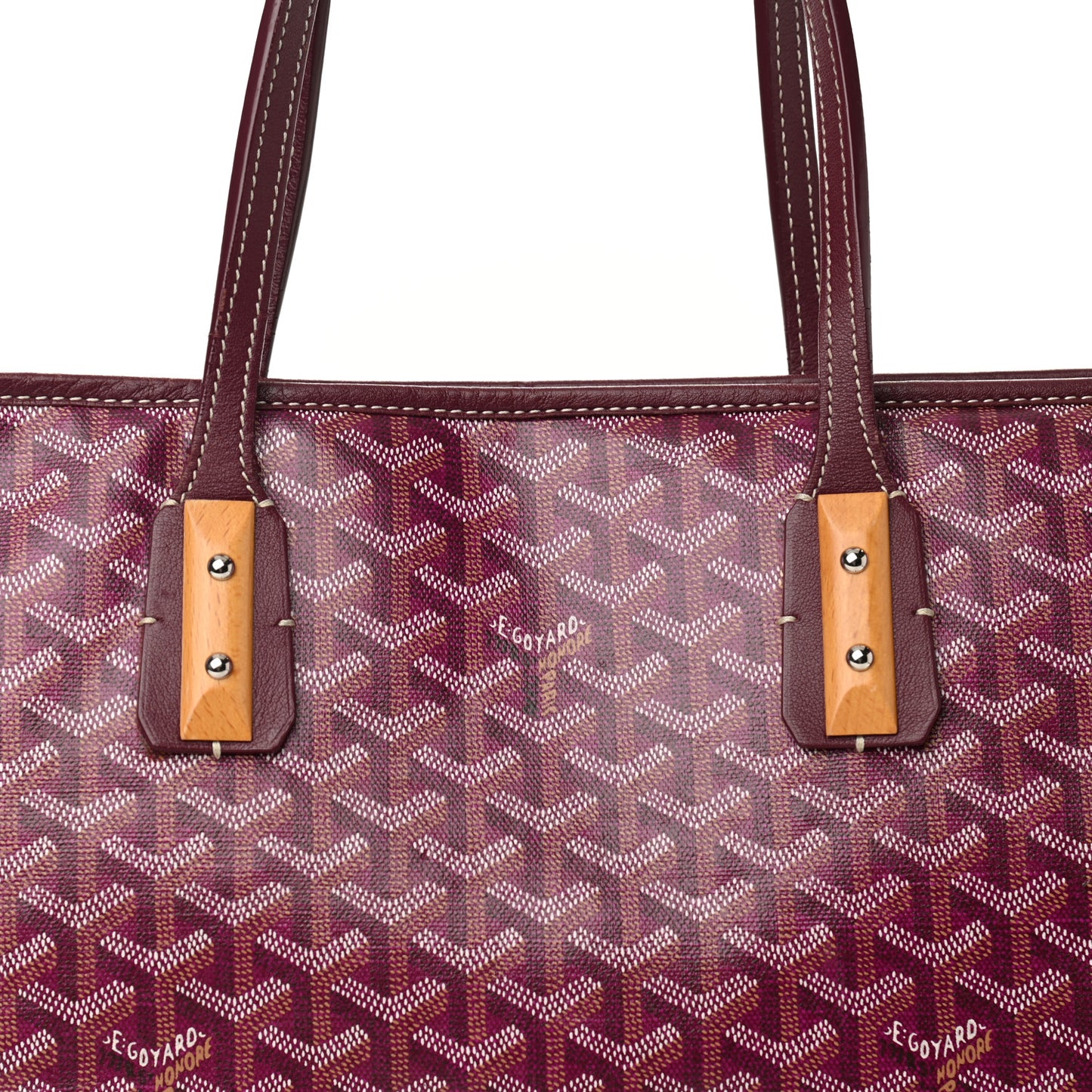 Goyardine Marquises Tote Burgundy