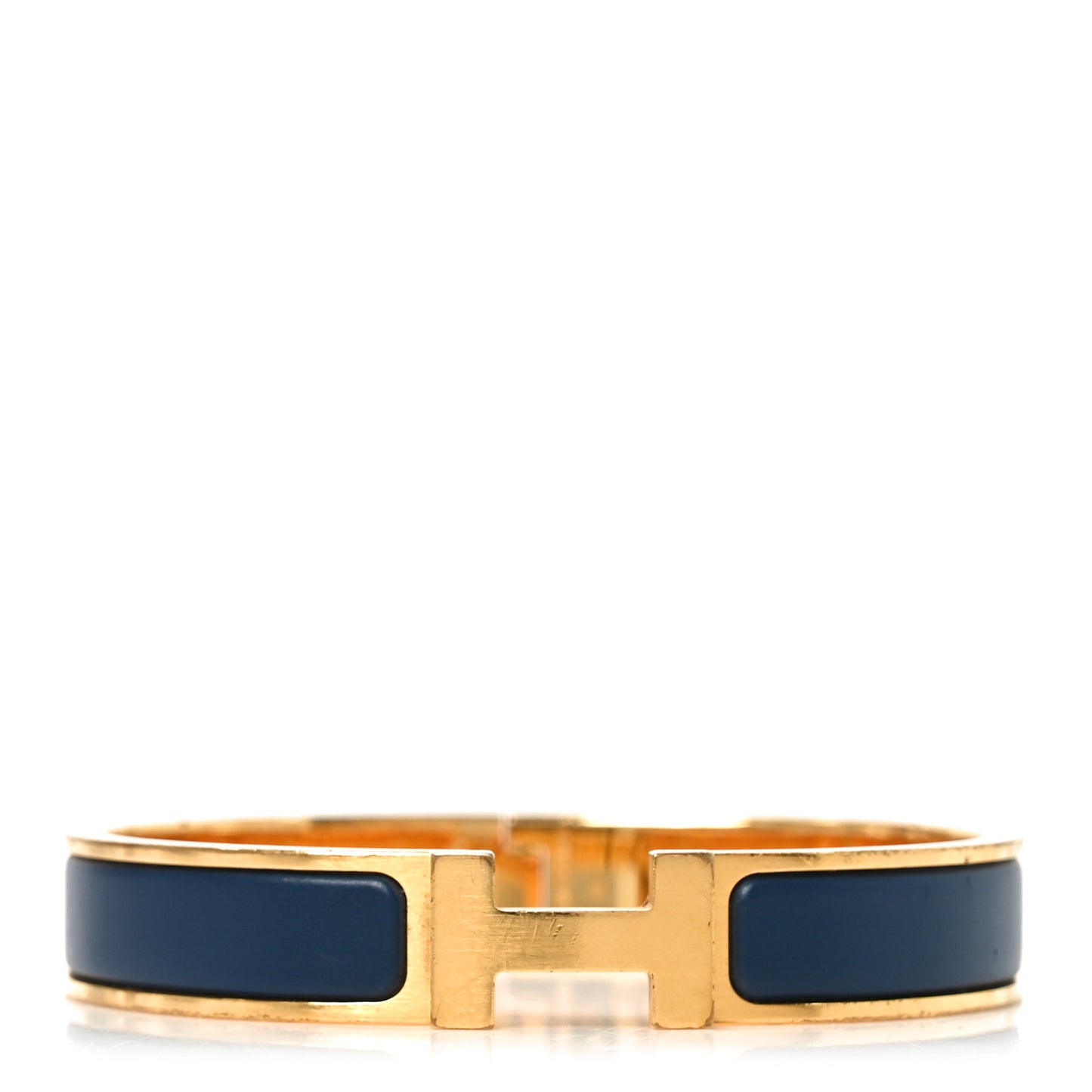 Enamel Narrow Clic Clac H Bracelet GM Ultramarine