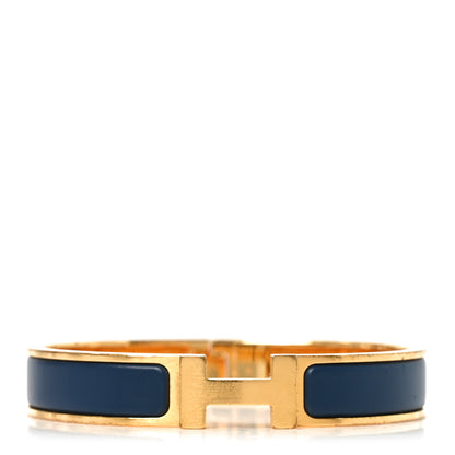 Hermes Enamel Narrow Clic Clac H Bracelet GM Ultramarine 1 of 4