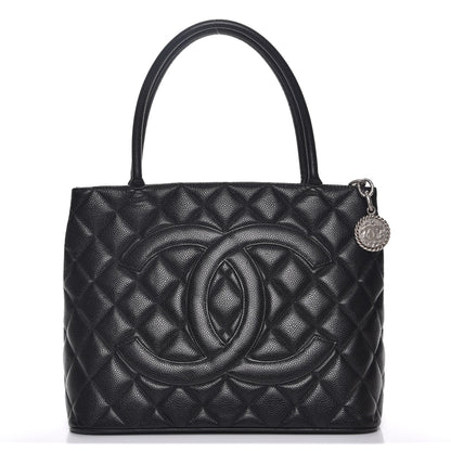 Chanel Caviar Quilted Medallion Tote Black 1 of 8