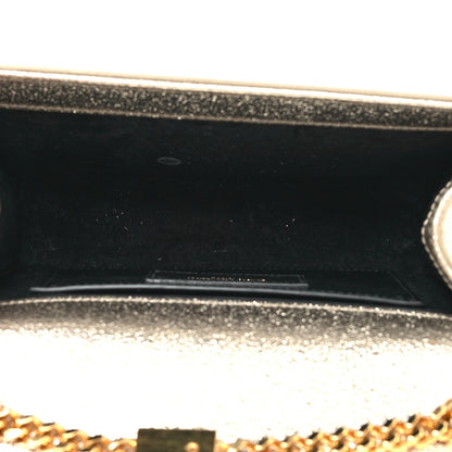 Saint Laurent Metallic Calfskin Small Classic Monogram Kate Satchel Gold 5 of 12