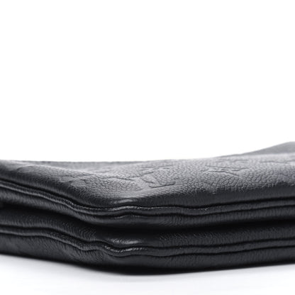 Louis Vuitton Empreinte Double Zip Pochette Black 8 of 9