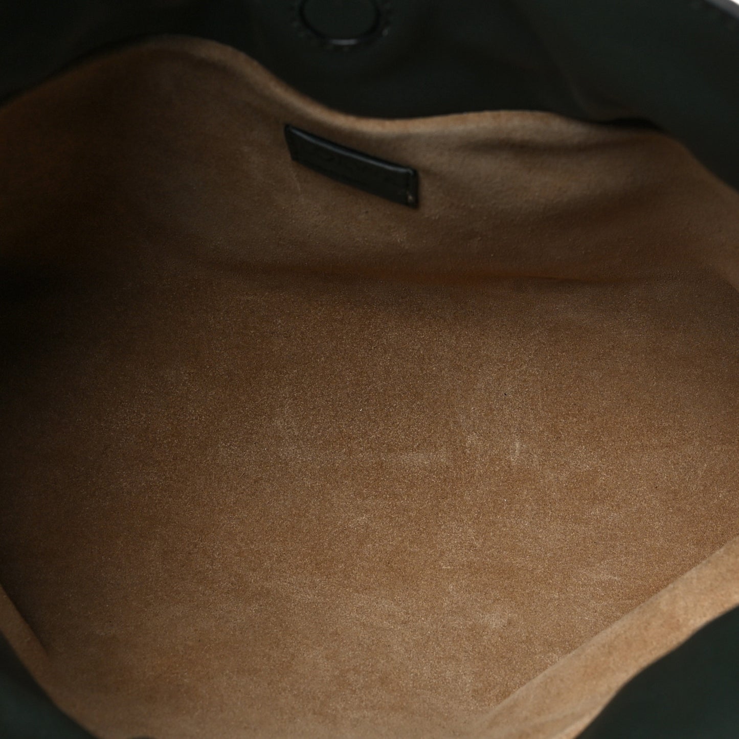 Nappa Flamenco Knot Clutch Khaki