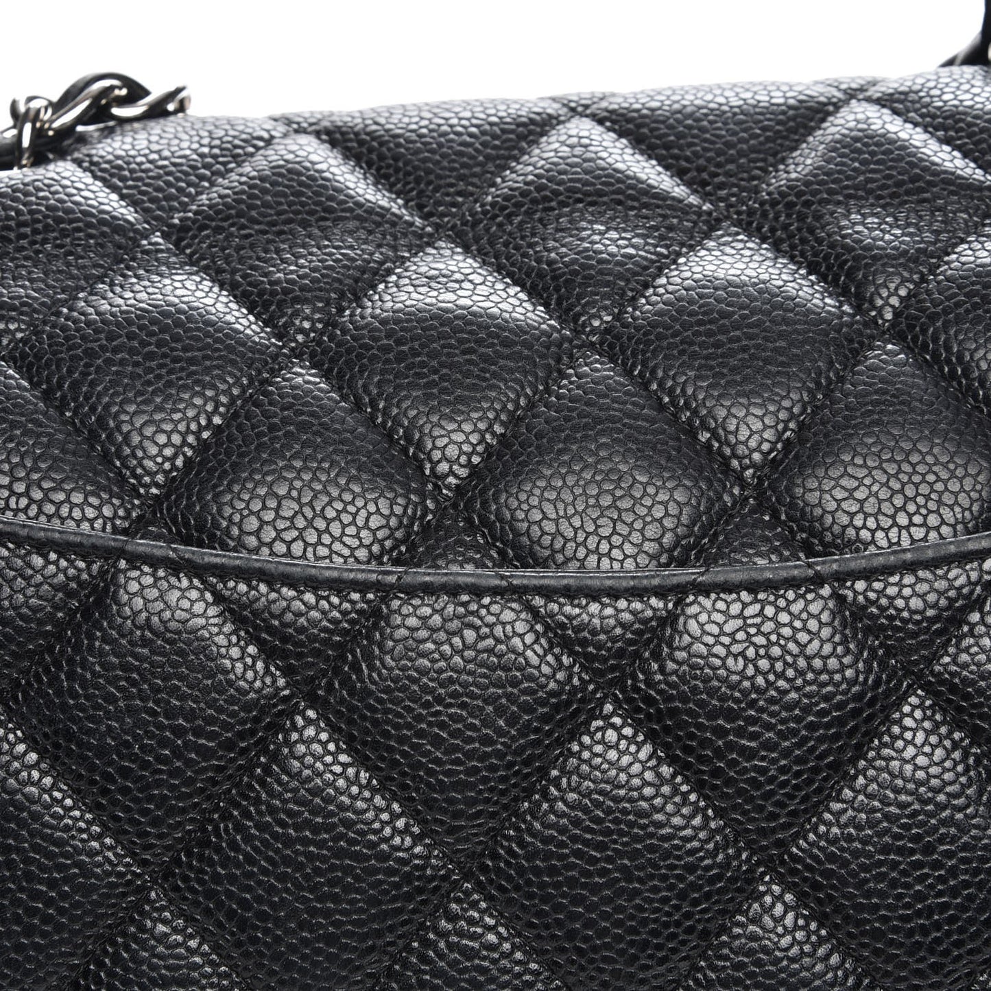 Caviar Quilted Jumbo Single Flap Black