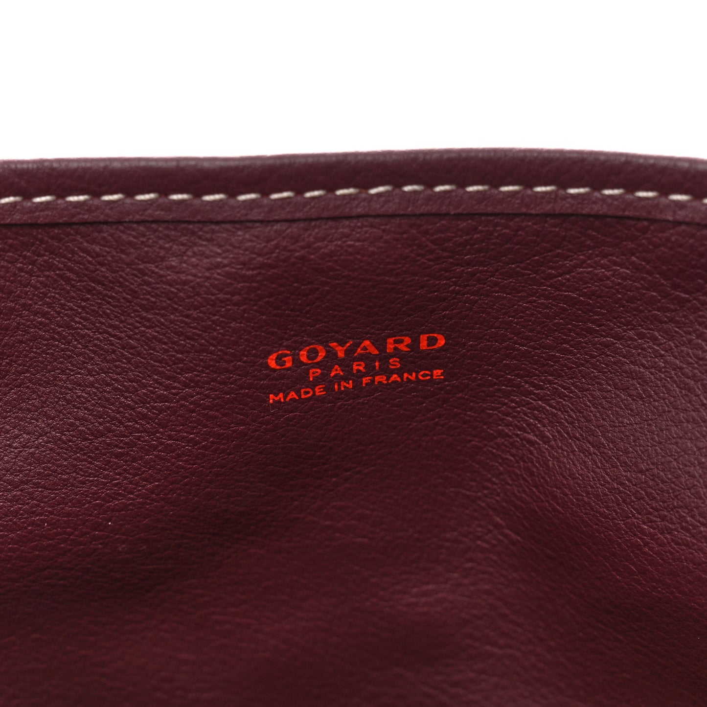 Goyardine Reversible Mini Anjou Burgundy