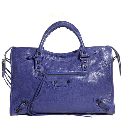 Balenciaga Agneau Classic Hardware City Bleu Lavande 1 of 12