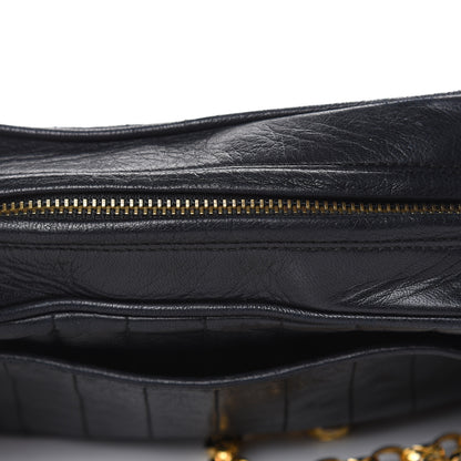 Chanel Lambskin Vertical Quilted Tassel Camera Case Black 14 of 18