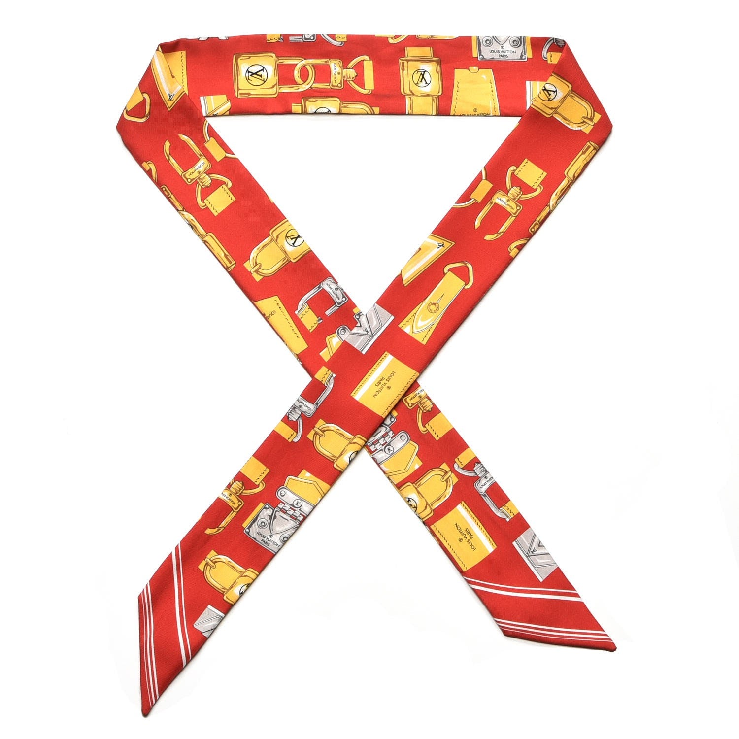 Louis Vuitton Silk Full of Locks BB Bandeau Coquelicot 1 of 3