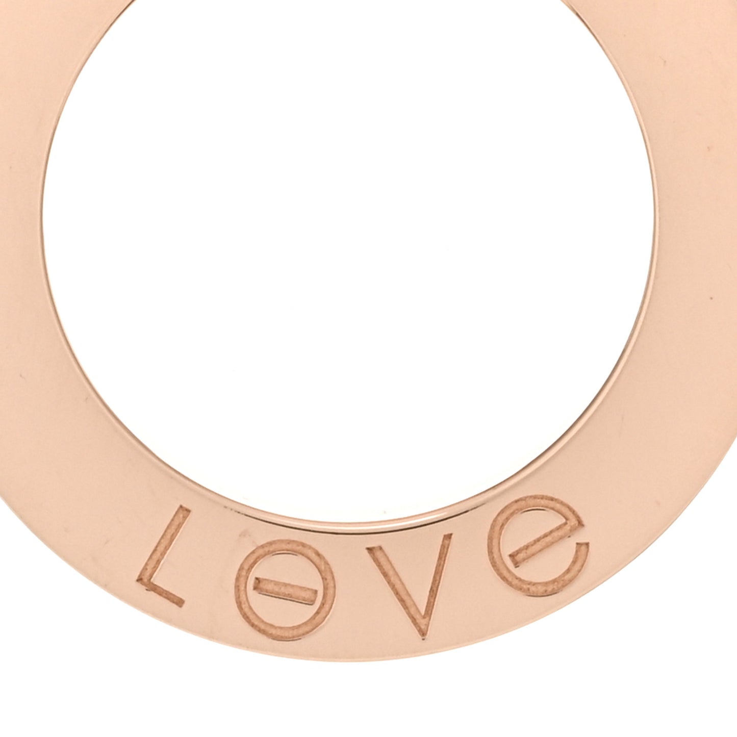18K Pink Gold LOVE Pendant Necklace
