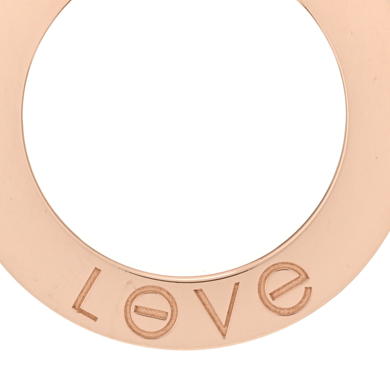 Cartier 18K Pink Gold LOVE Pendant Necklace 4 of 5