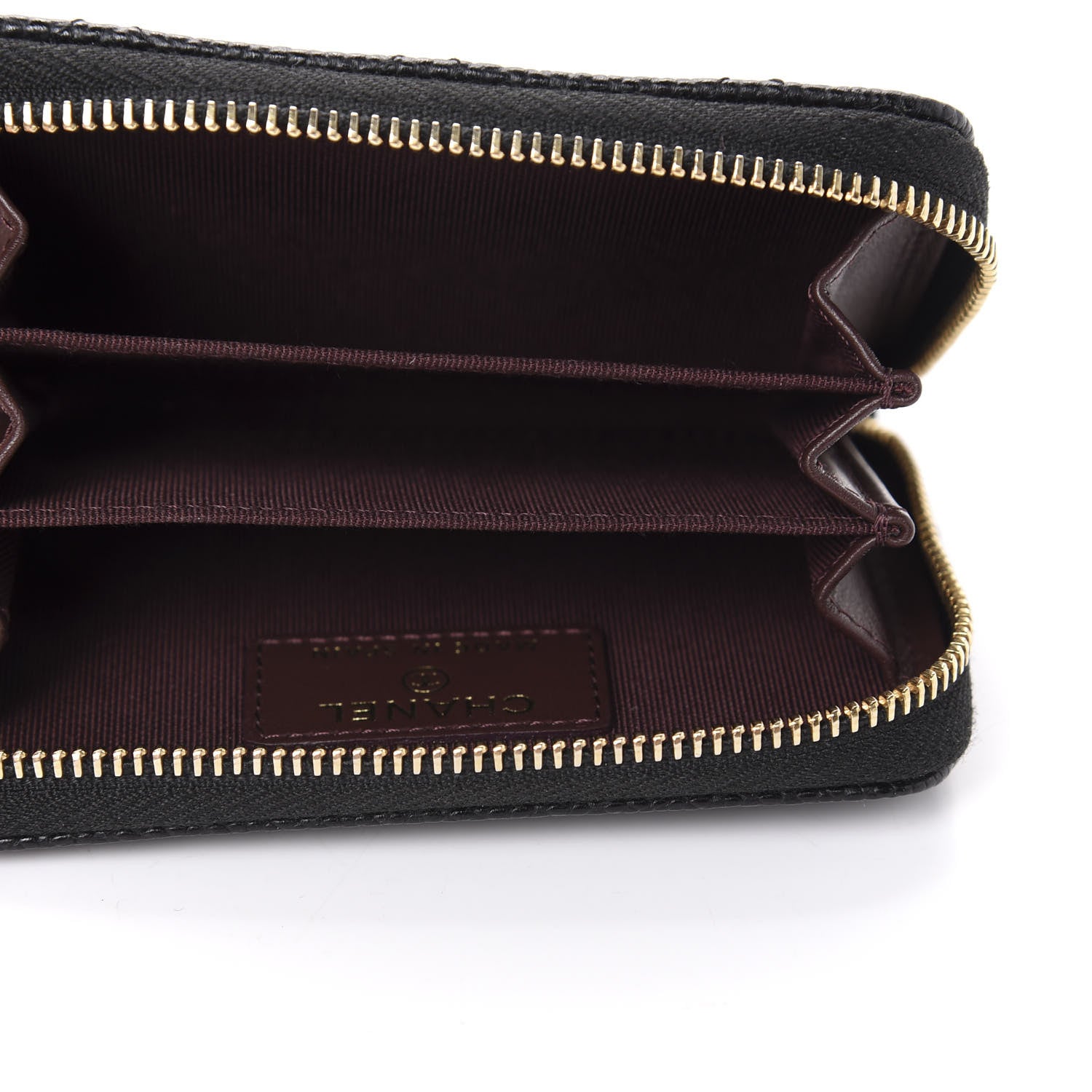 Chanel Caviar Quilted Zip Coin Purse Black 5 of 8