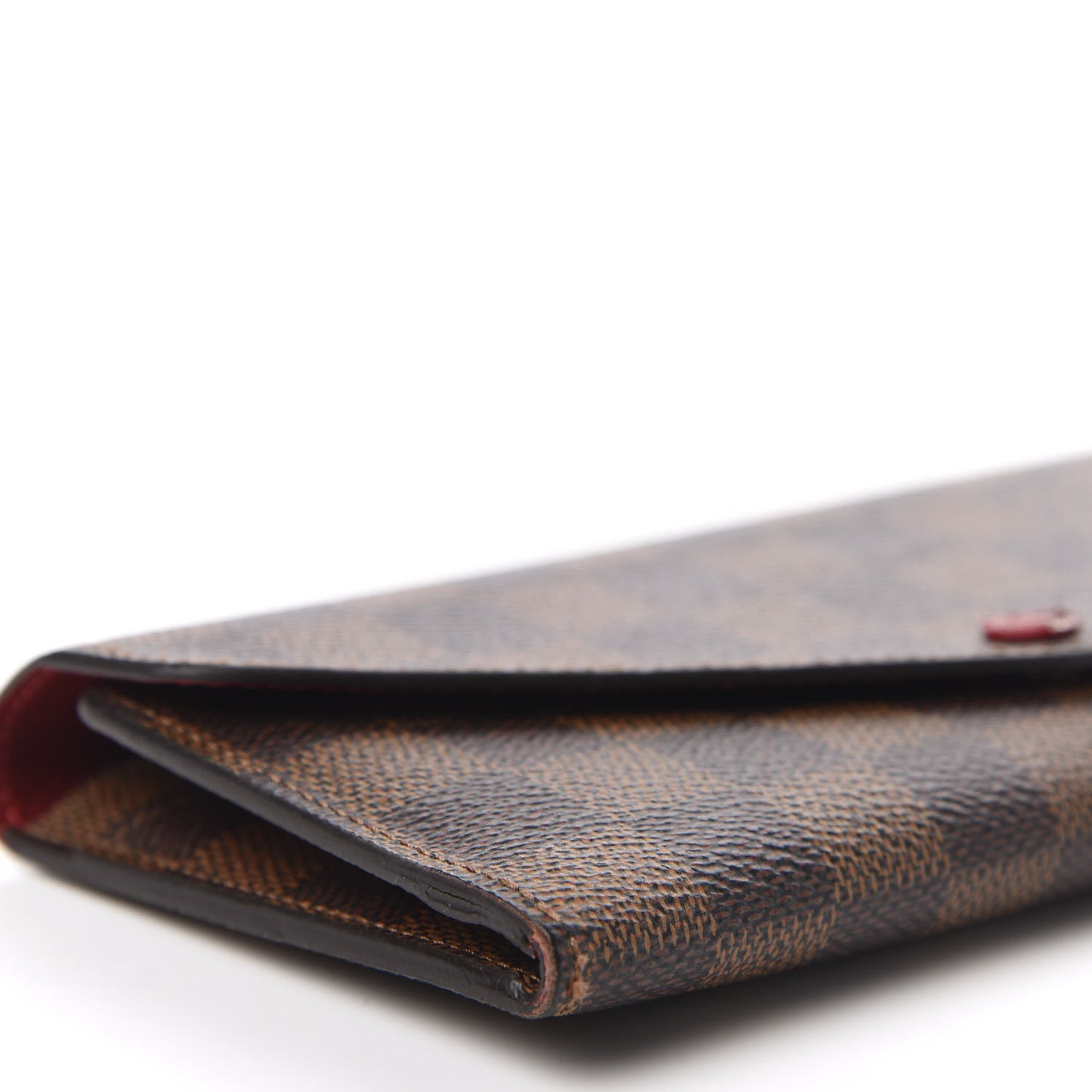 Damier Ebene Josephine Wallet Red