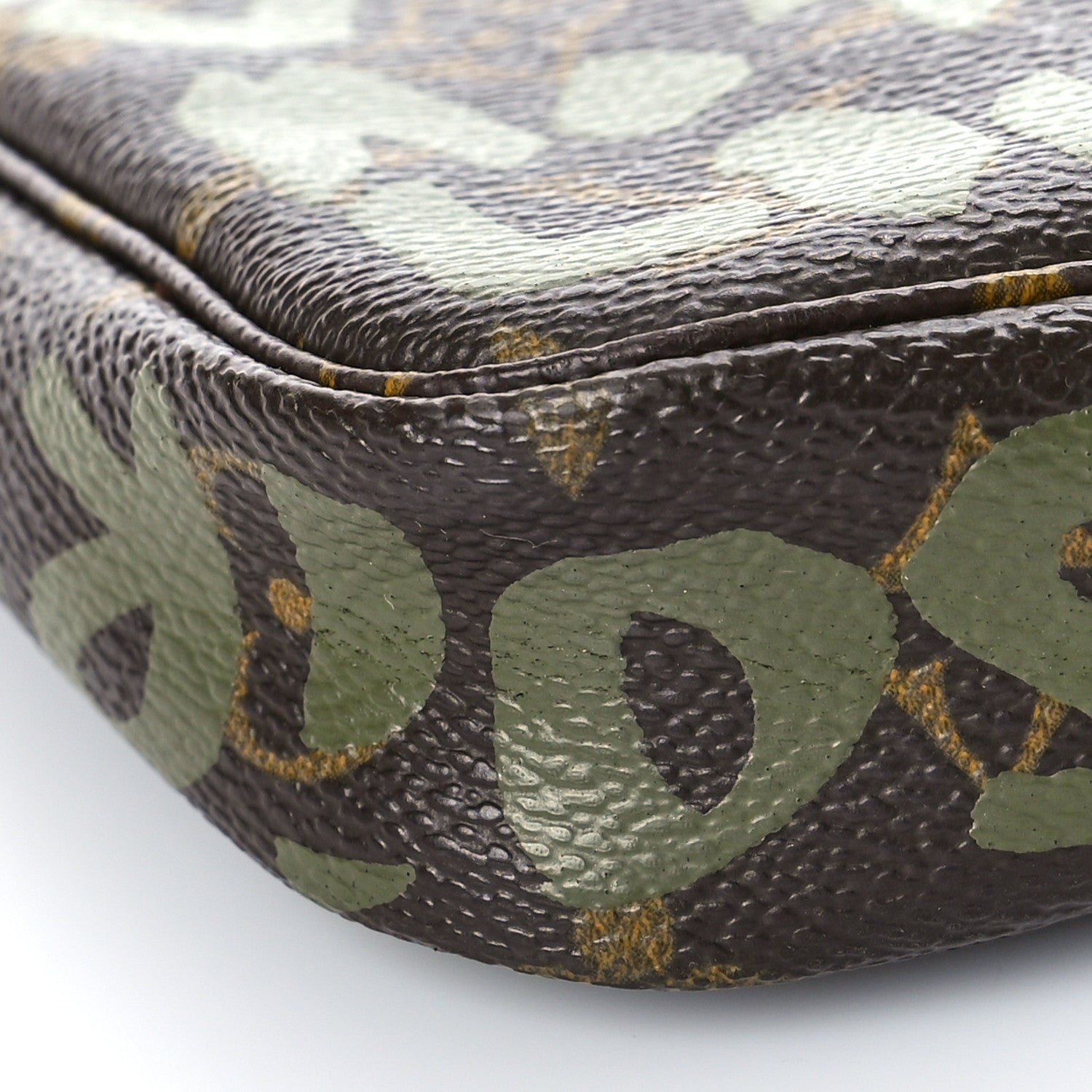 Louis Vuitton Monogram Graffiti Pochette Accessories Kaki 10 of 15