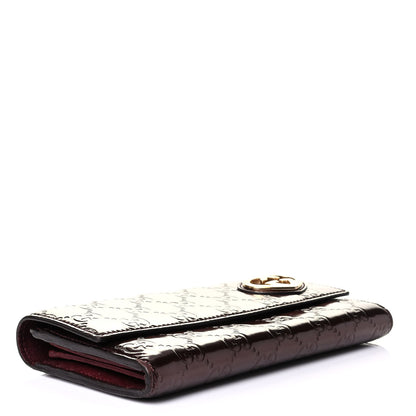 Gucci Shine Guccissima Lovely Heart Continental Wallet Scarlatto 3 of 7