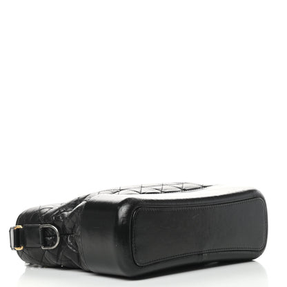 Chanel Aged Calfskin Quilted Medium Gabrielle Hobo Black 5 of 16
