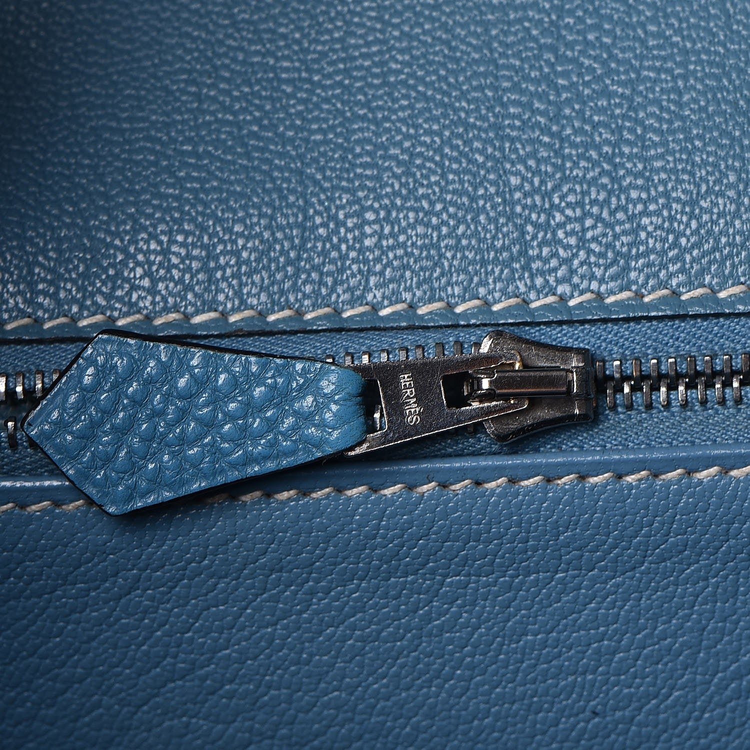 Hermes Togo Birkin 35 Blue Jean 8 of 39