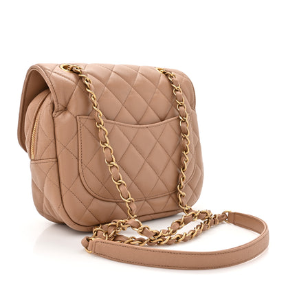 Chanel Caviar Quilted Small Single Flap Beige 3 of 11