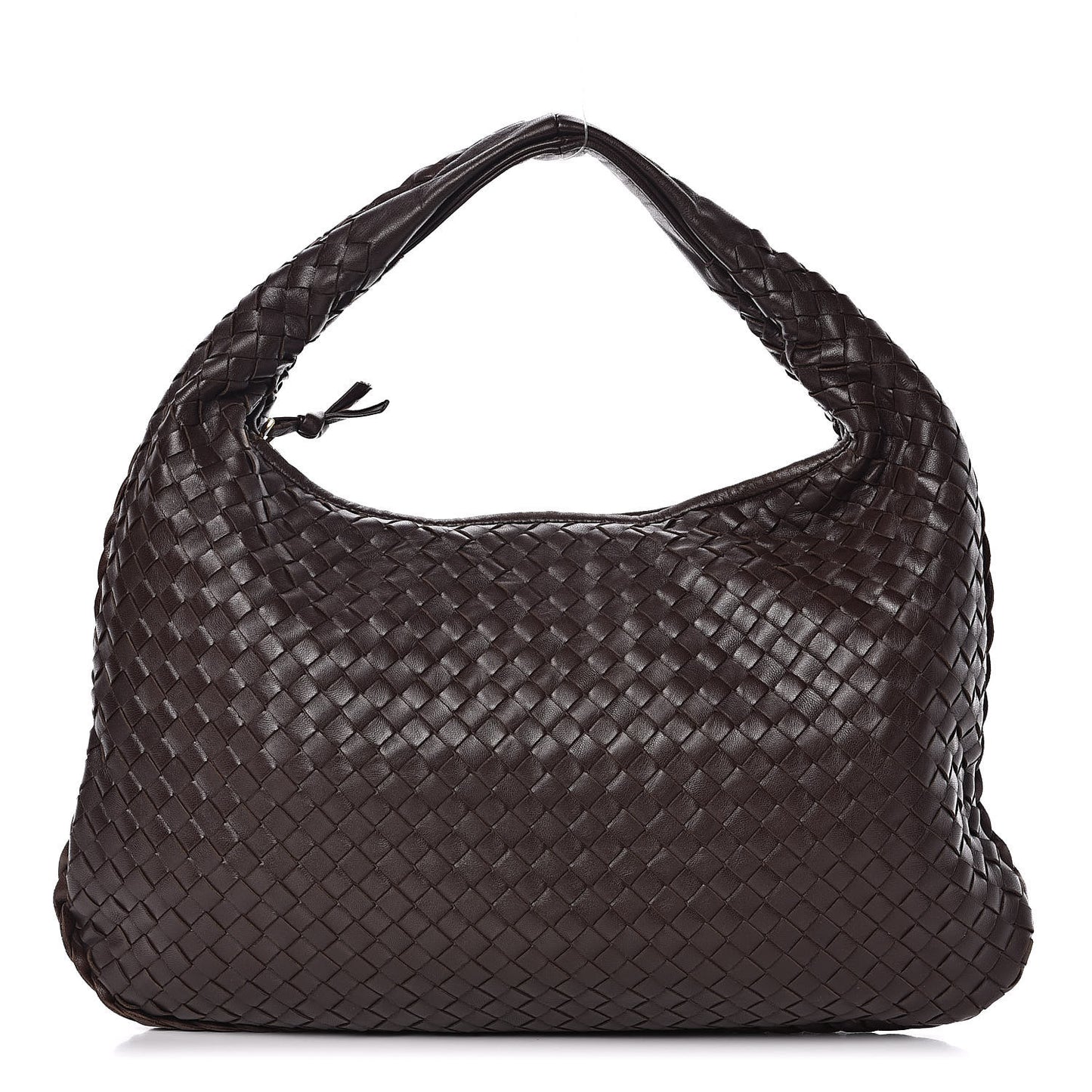 Nappa Intrecciato Medium Veneta Hobo Ebano
