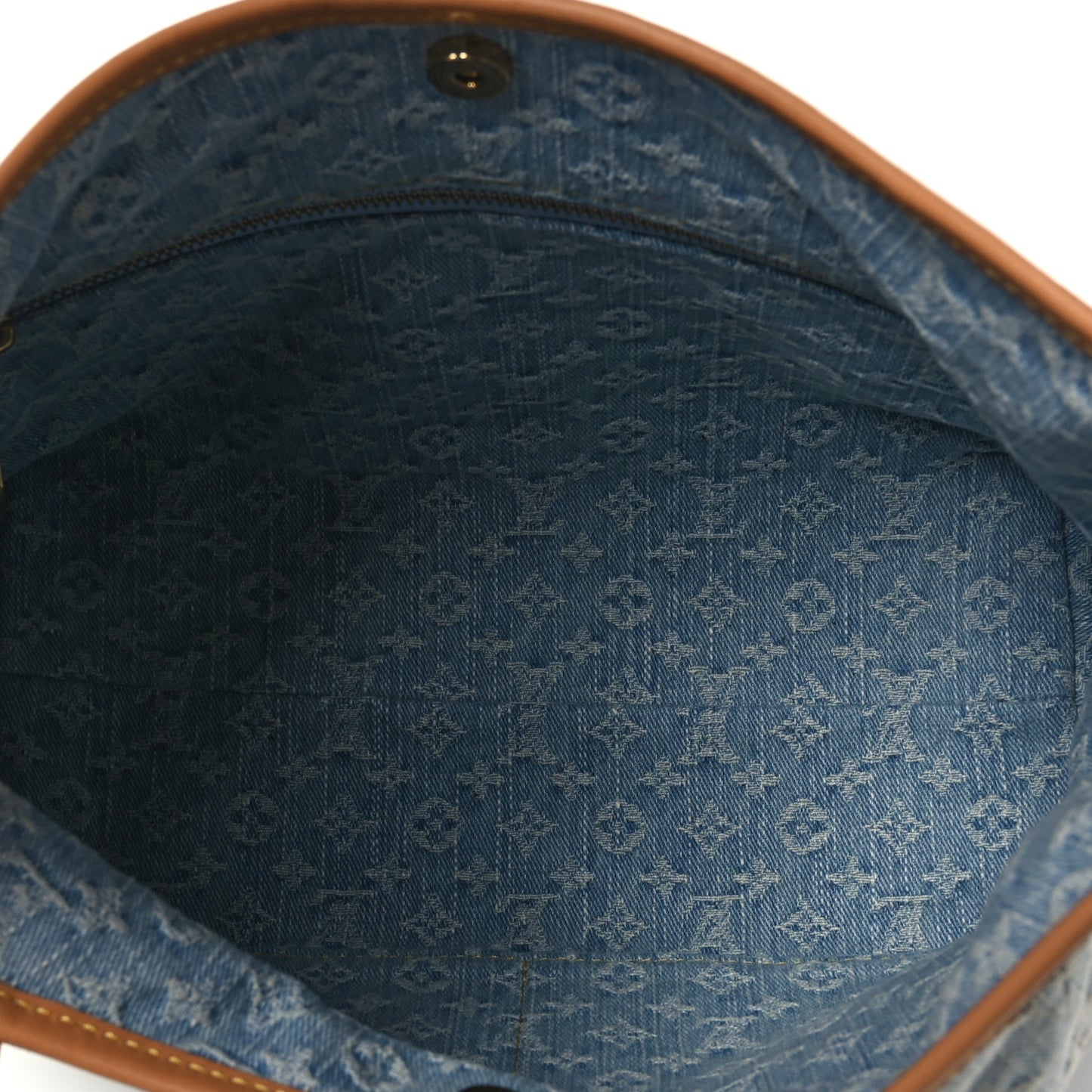 Monogram Denim CarryAll PM Sky Blue