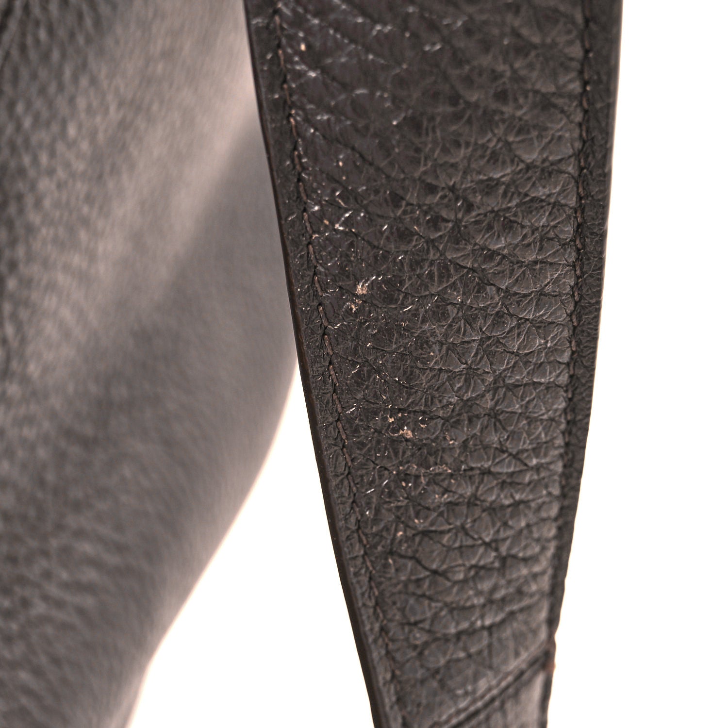 Saint Laurent Grained Deerskin Bea Tote Marron Fonce 12 of 12