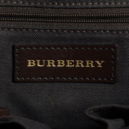 Burberry Haymarket Check Small Orchard Bowling Bag Chocolate 8 of 11