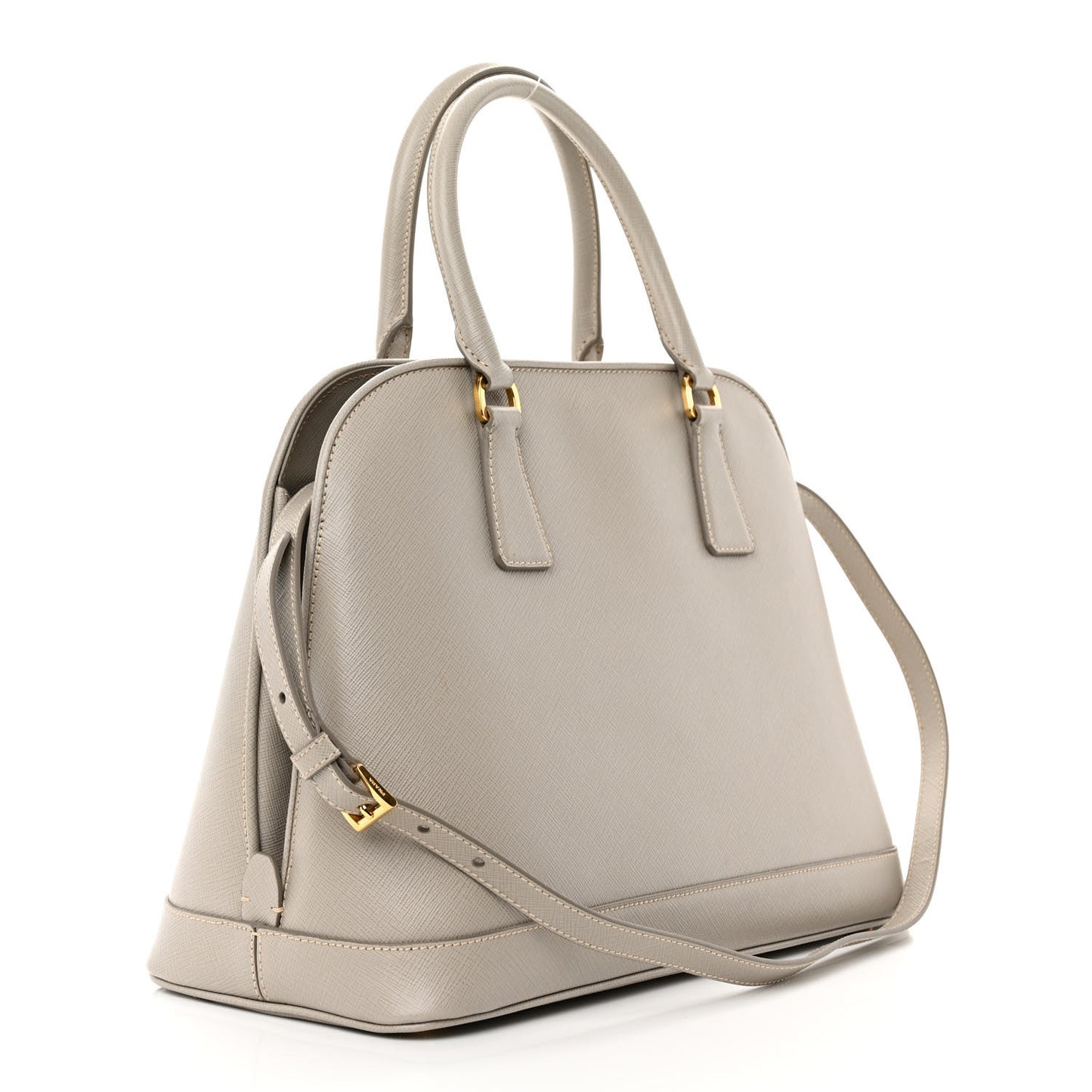 Saffiano Lux Medium Promenade Tote Argilla