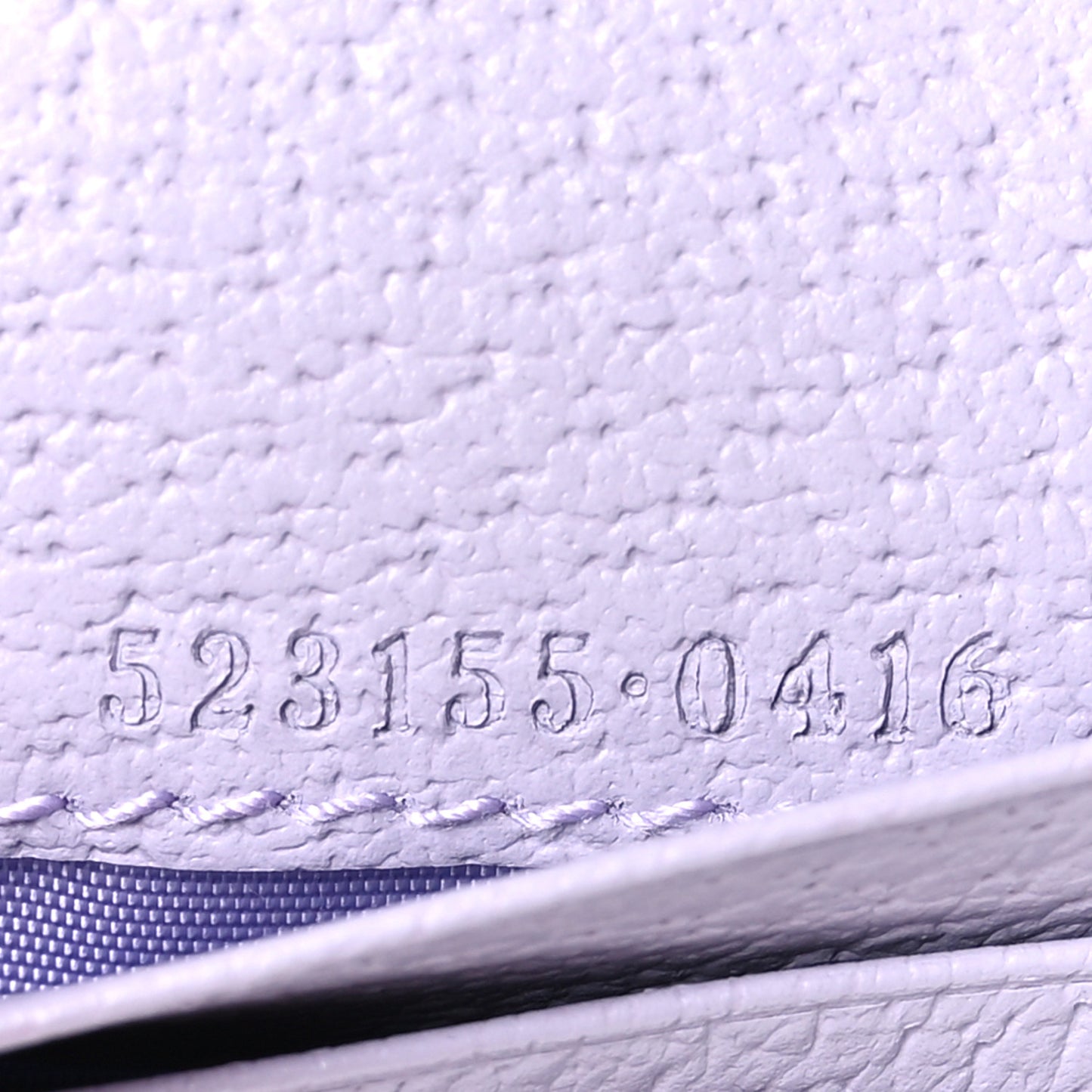 Monogram Jumbo GG Textured Dollar Calfskin Ophidia Card Case Beige Lapis