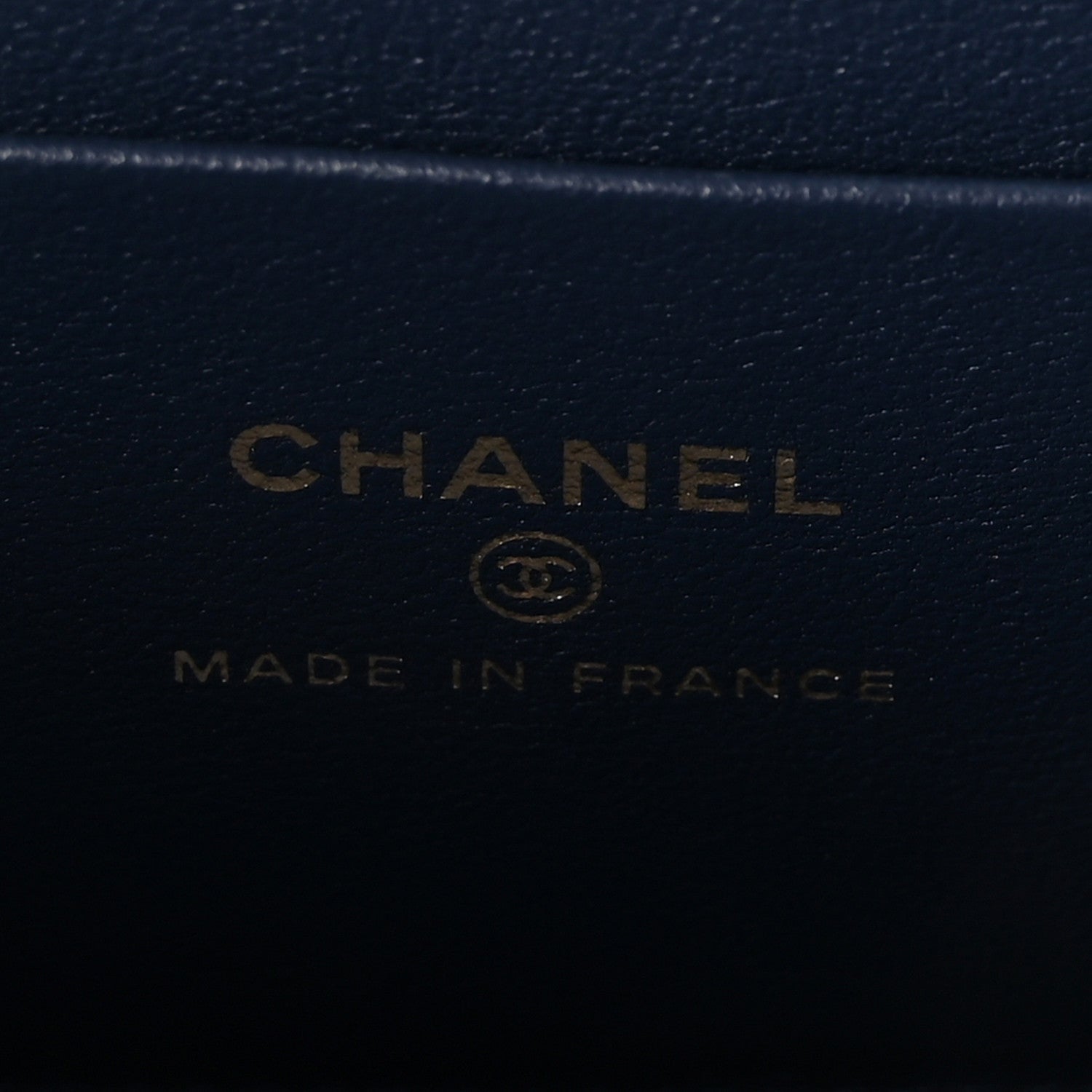 Chanel Lambskin Quilted Metal Small Top Handle Vanity Case With Chain Blue 6 of 11