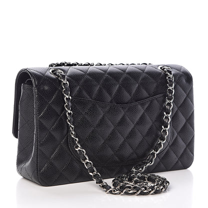 Chanel Caviar Quilted Medium Double Flap Black 3 of 11