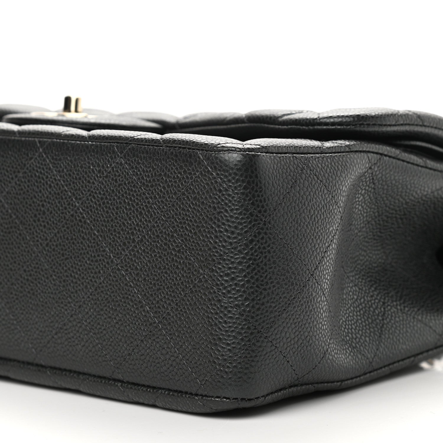 Chanel Caviar Quilted Jumbo Double Flap Dark Grey 6 of 12