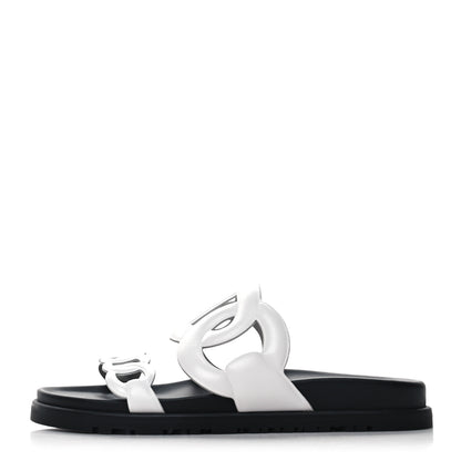 Hermes Nappa Womens Extra Sandals 36 White 1 of 9