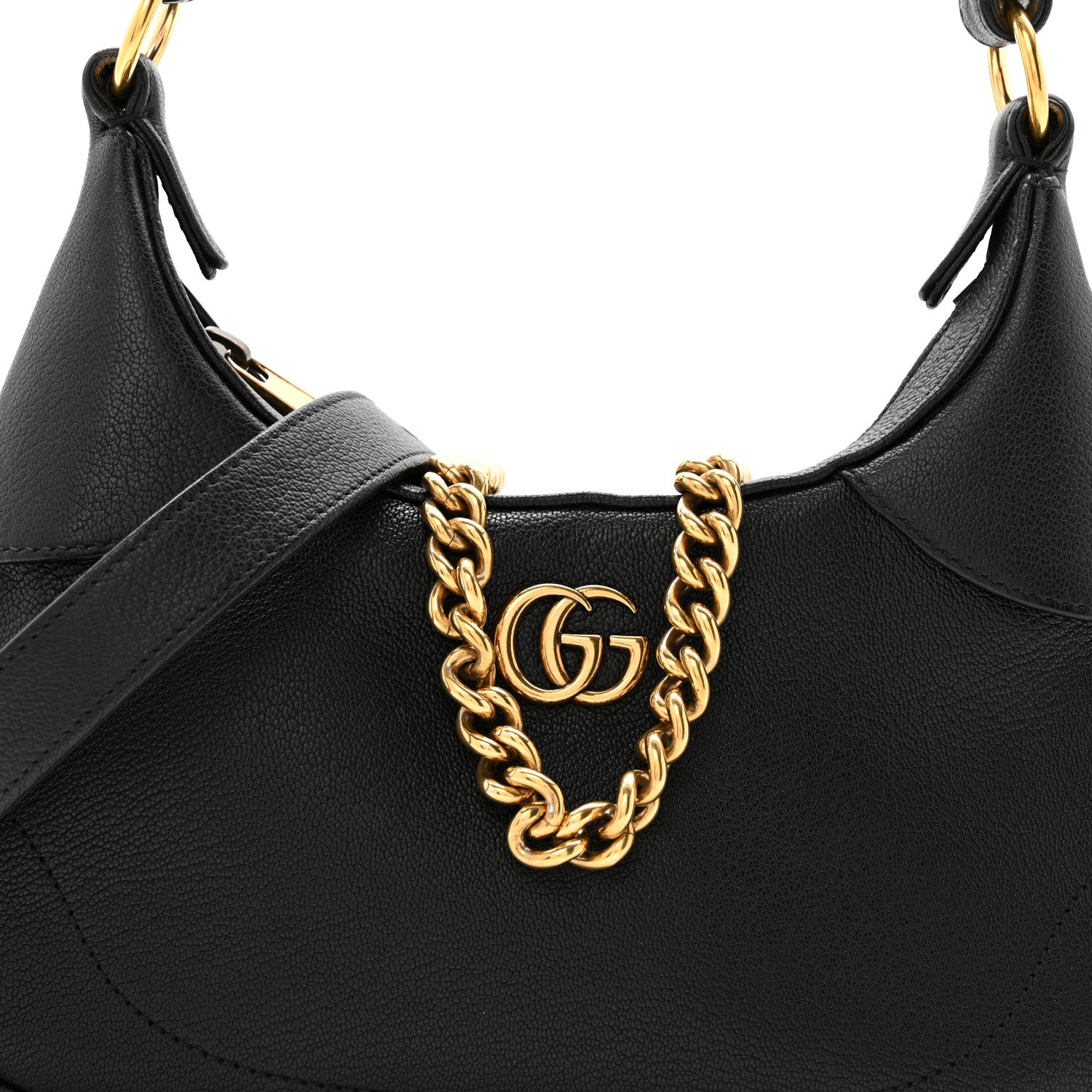 Gucci Goatskin Small Aphrodite Shoulder Bag Black 8 of 14