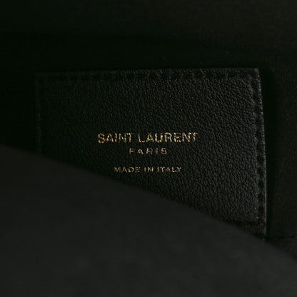Saint Laurent Calfskin Large Shopping Tote Black 7 of 9
