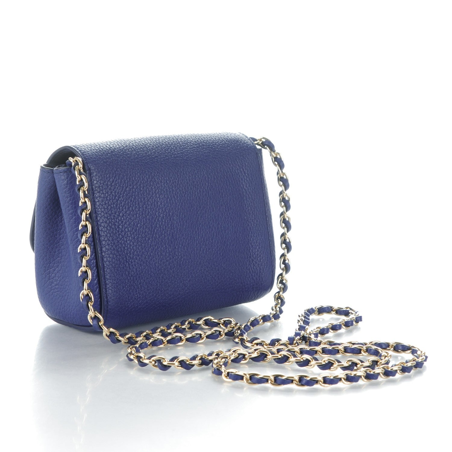 Mulberry Small Classic Grain Calfskin Mini Lily Indigo 3 of 7