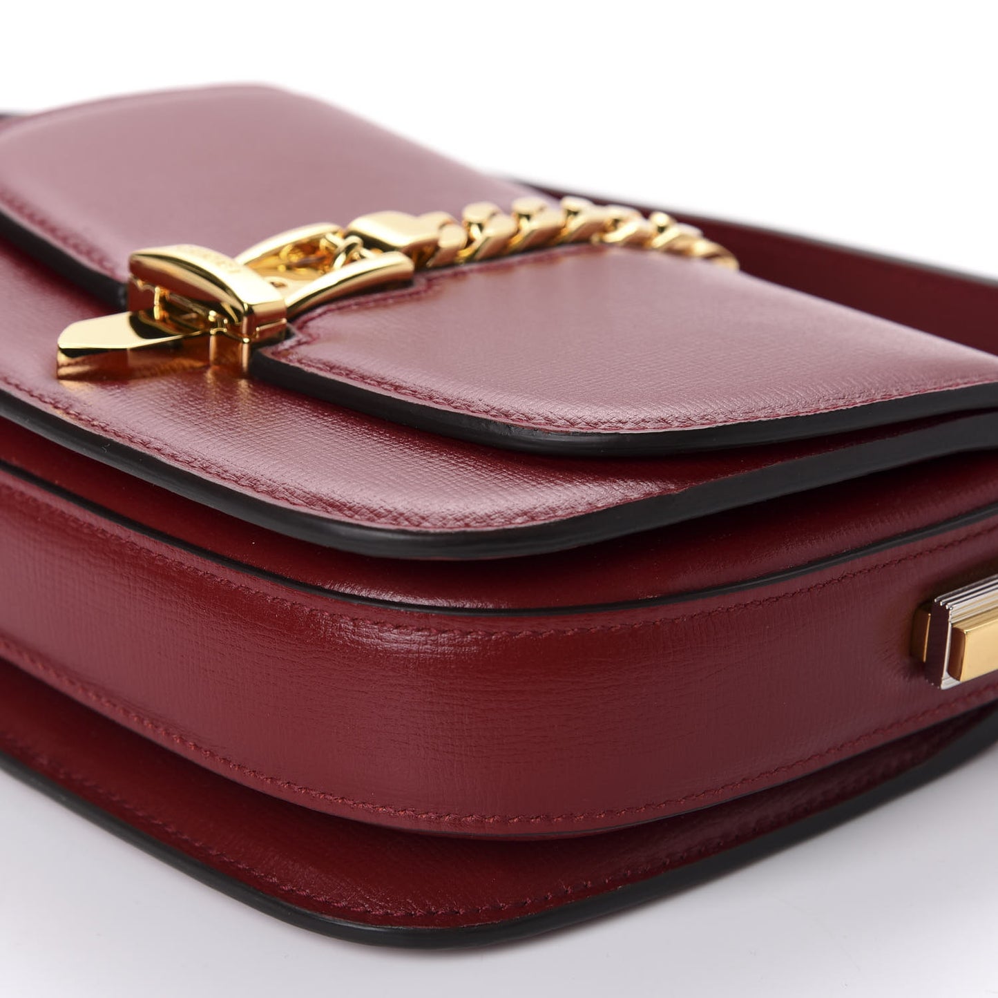 Azalea Calfskin Mini Sylvie 1969 Flap Messenger Bag New Cherry Red