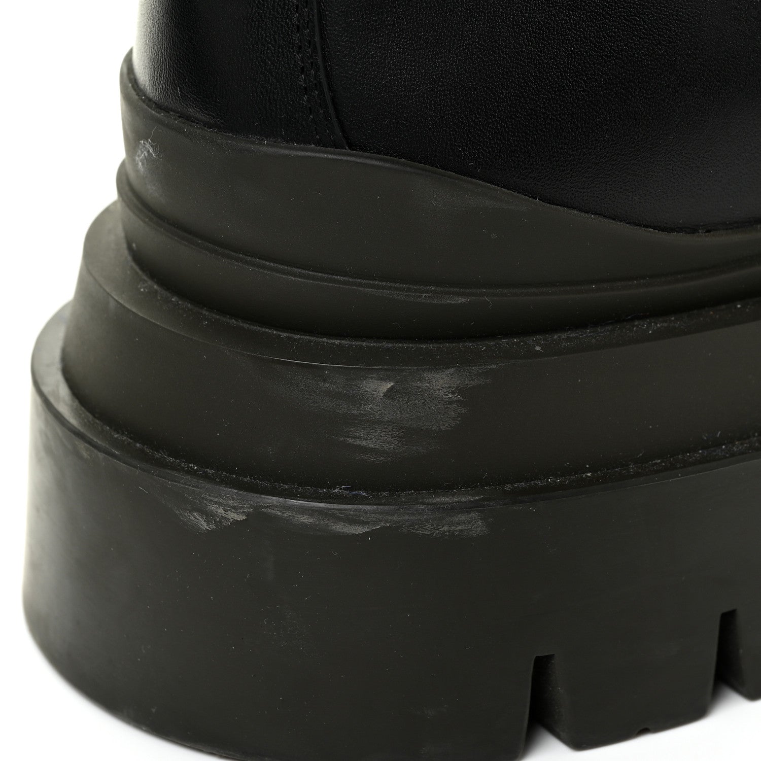 Bottega Veneta Calfskin The Tire High Boots 41 Black Camping 13 of 19