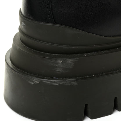 Bottega Veneta Calfskin The Tire High Boots 41 Black Camping 13 of 19