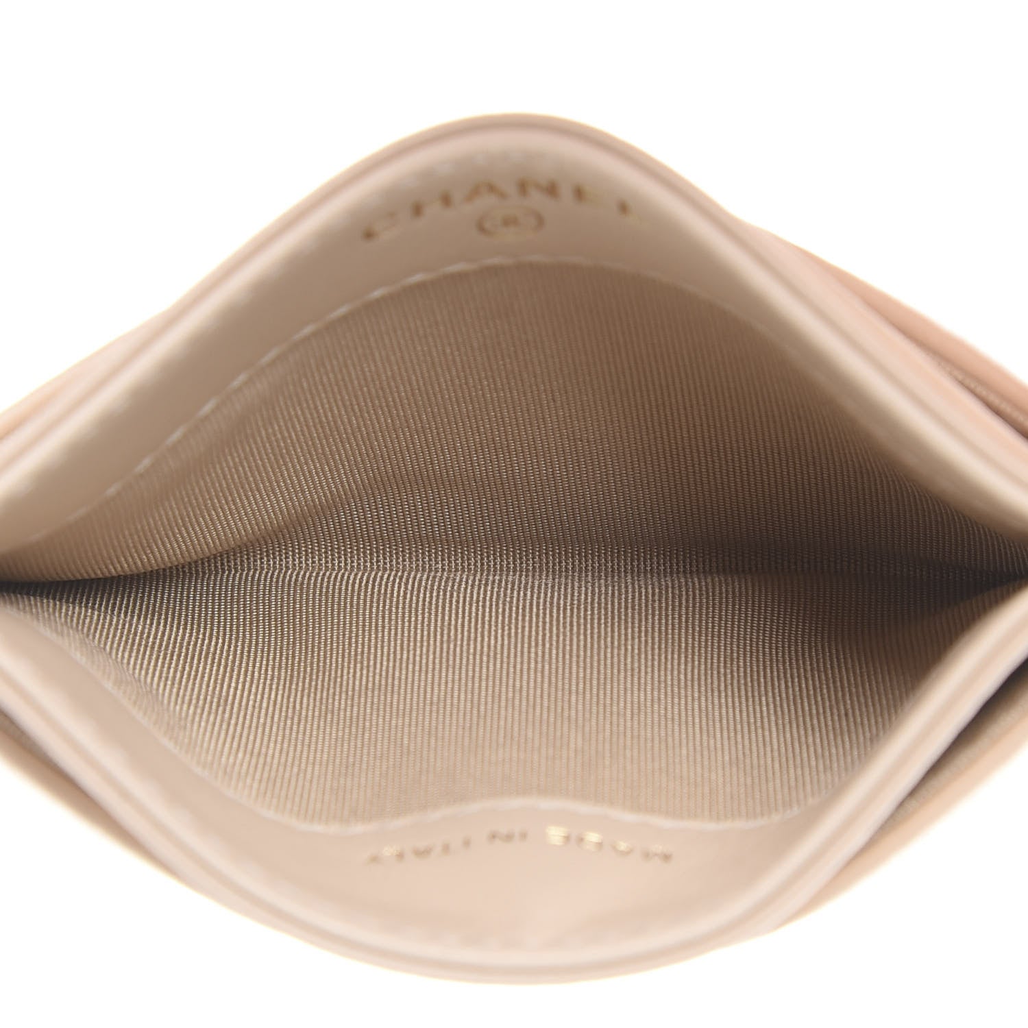 Chanel Goatskin Quilted 19 Card Holder Beige 4 of 7