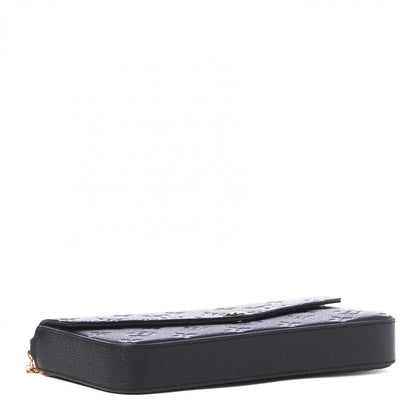 Louis Vuitton Empreinte Pochette Felicie Chain Wallet Black 4 of 9