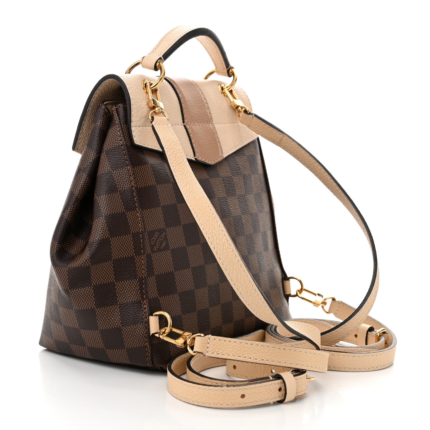 Damier Ebene Clapton Backpack Creme