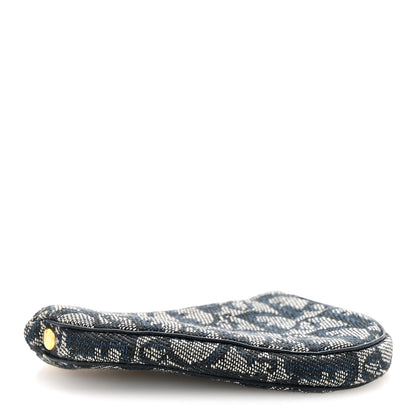 Christian Dior Monogram Saddle Coin Purse Navy 4 of 9