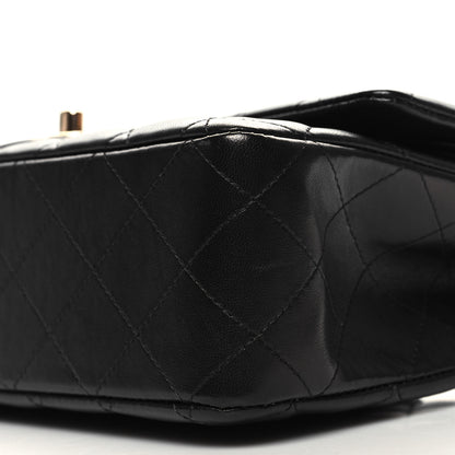Chanel Lambskin Quilted Medium Double Flap Black 10 of 12