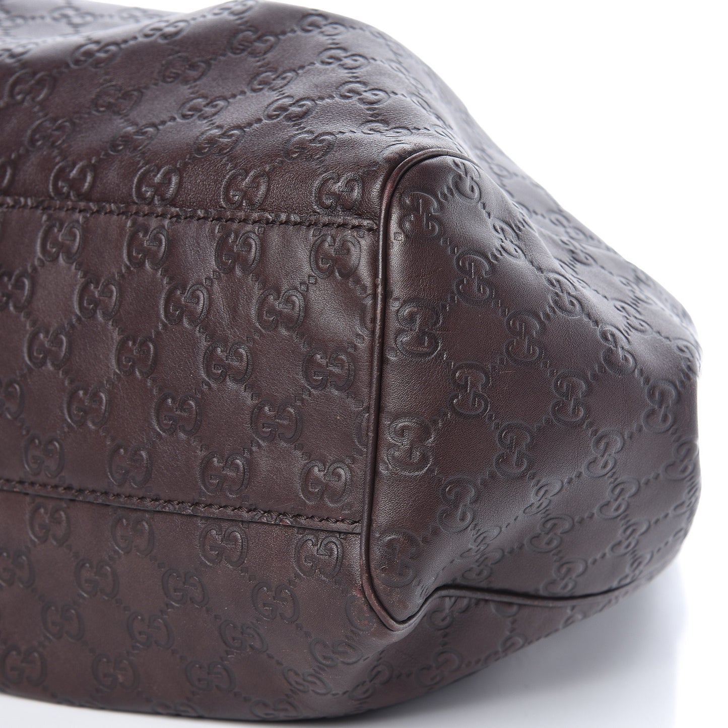 Guccissima Signature Large Sukey Tote Chocolate