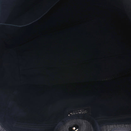 Chanel Denim Large Deauville Tote Dark Blue 4 of 9