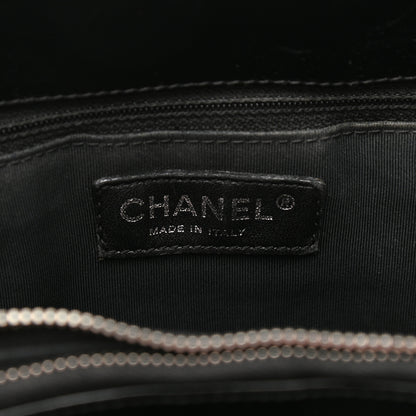 Chanel Patent Quilted Grand Shopping Tote GST Black 6 of 11