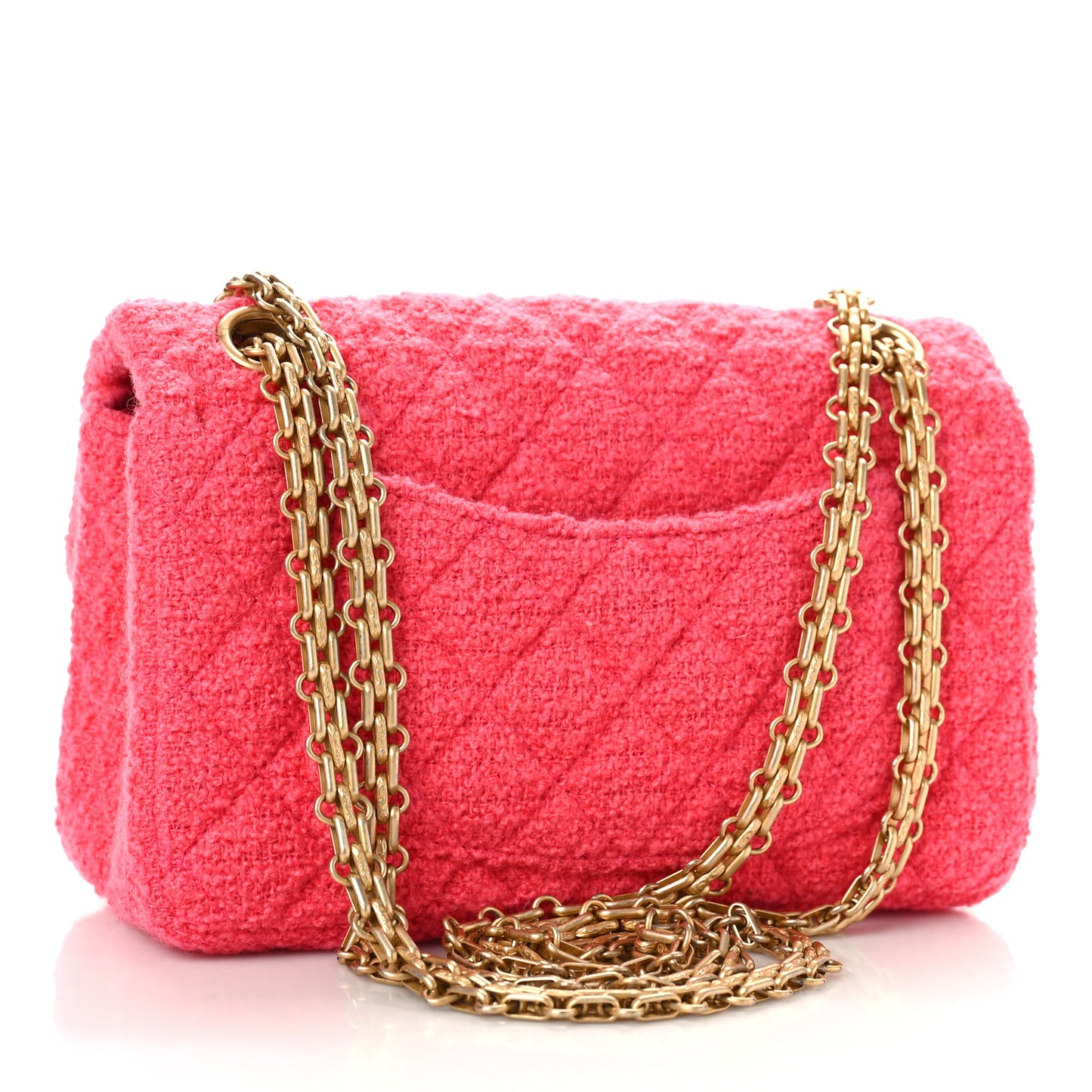 Tweed Quilted 2.55 Reissue Mini Flap Pink
