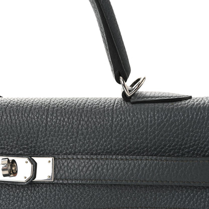 Hermes Togo Kelly Retourne 35 Bleu Orage 7 of 9