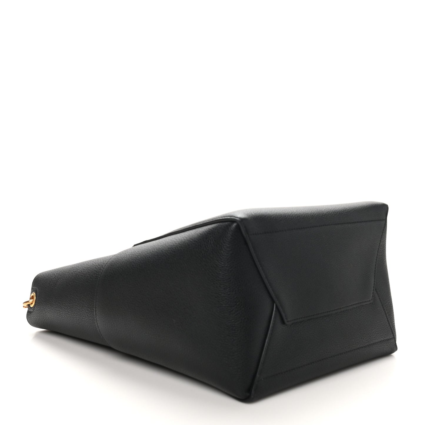 Soft Grained Calfskin Sangle Bucket Bag Black