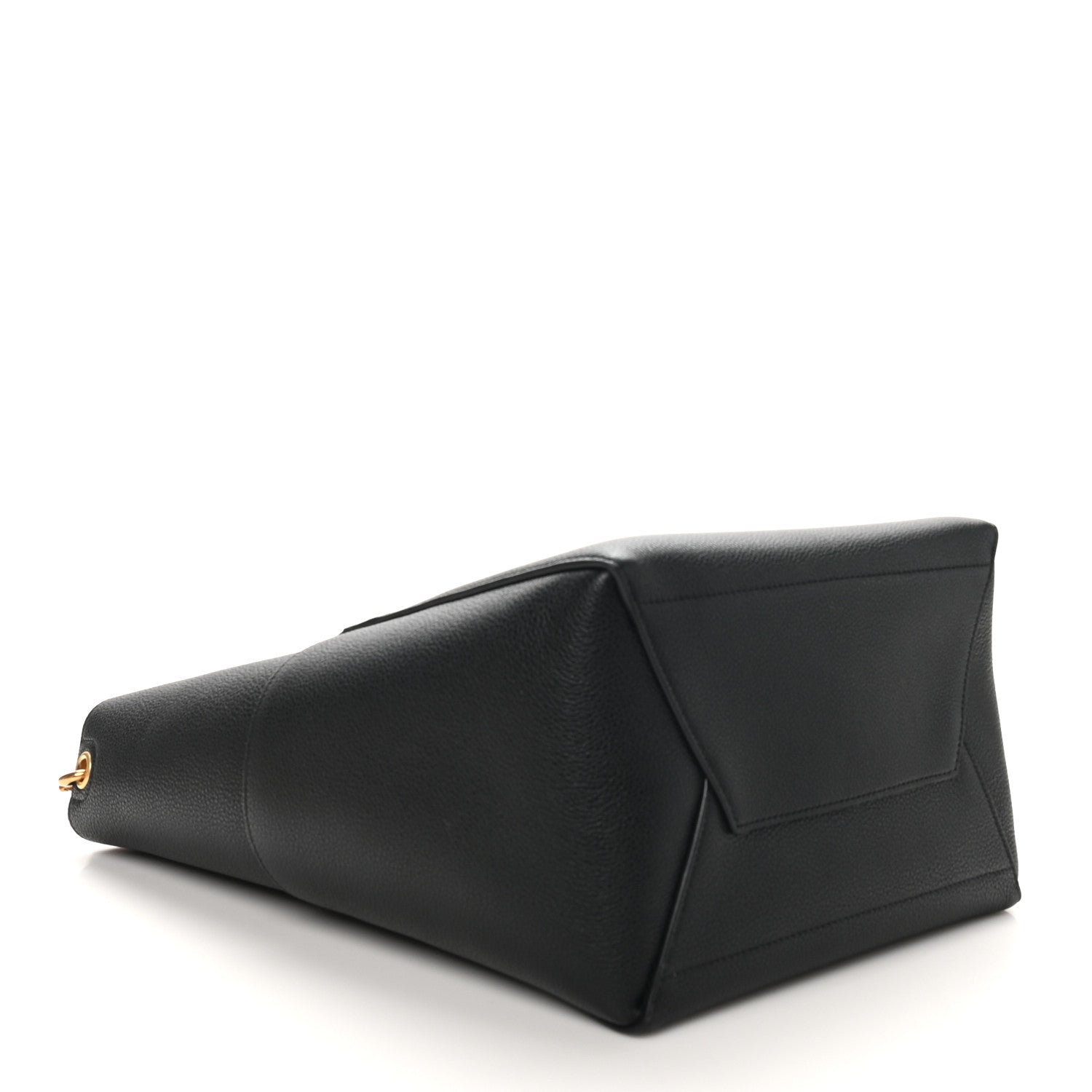 Celine Soft Grained Calfskin Sangle Bucket Bag Black 4 of 9