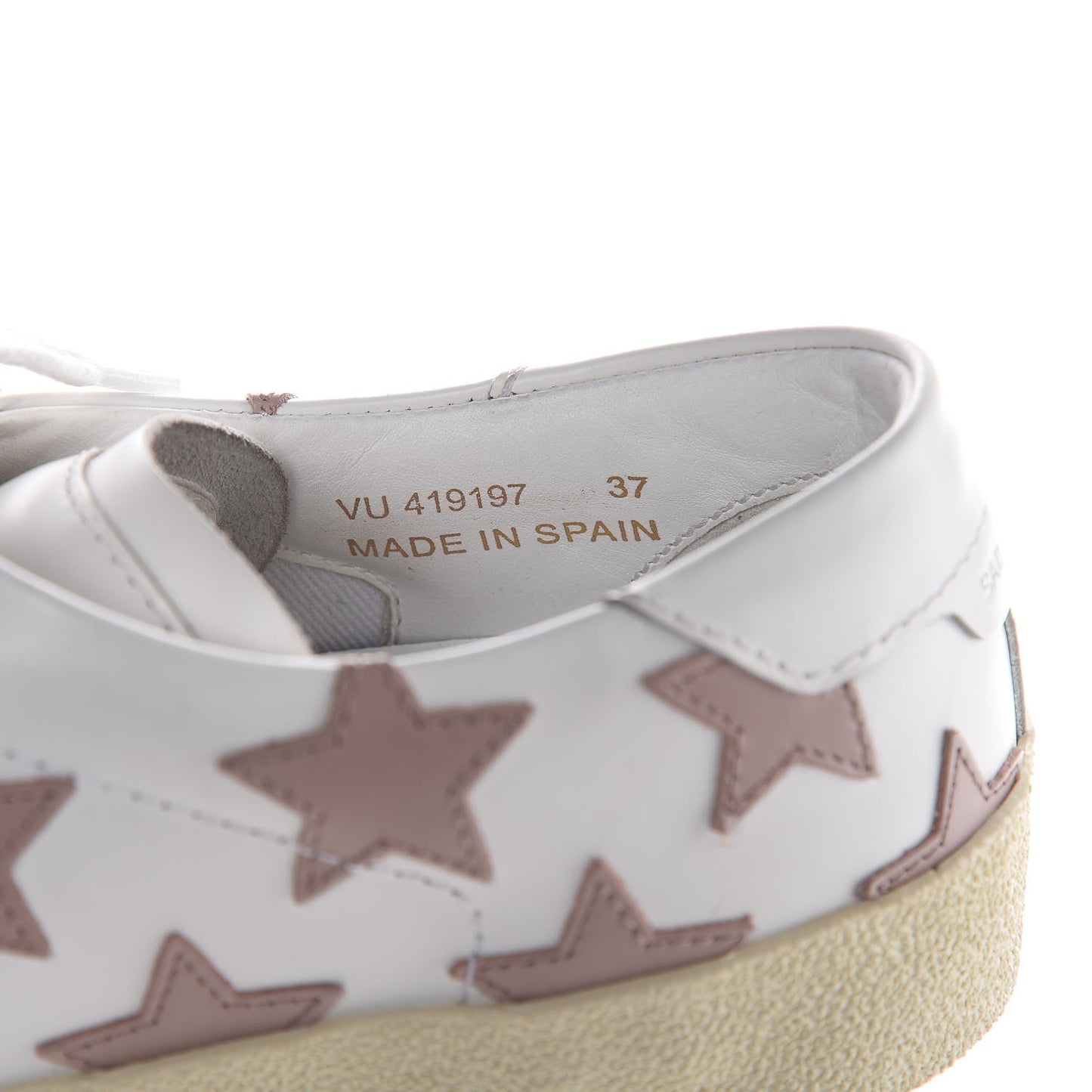 Nappa Star Court Sneakers 37 Off White Rose